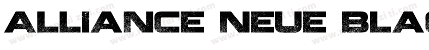 Alliance Neue Black字体转换